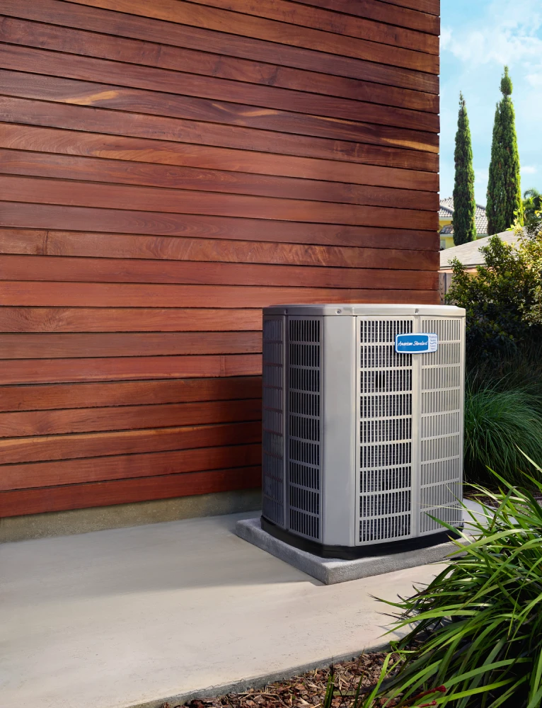 Modern AC unit representing automated HVAC comfort and energy efficiency